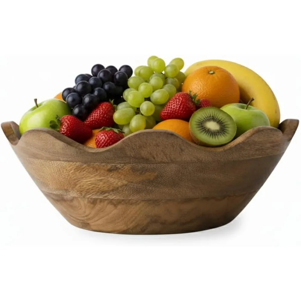 Mango Wood Bowl With Sculptural Edge