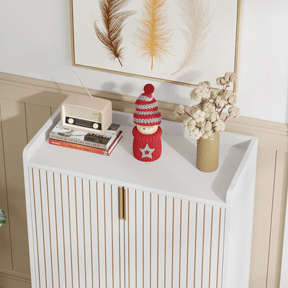5-Tier Shoe Storage Cabinet with Doors