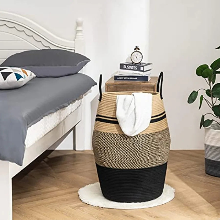 Woven Rope Laundry Hamper