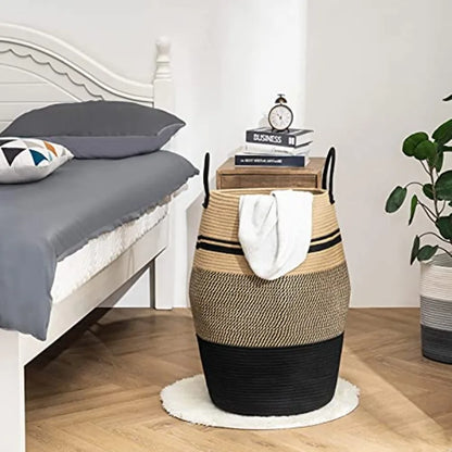 Woven Rope Laundry Hamper