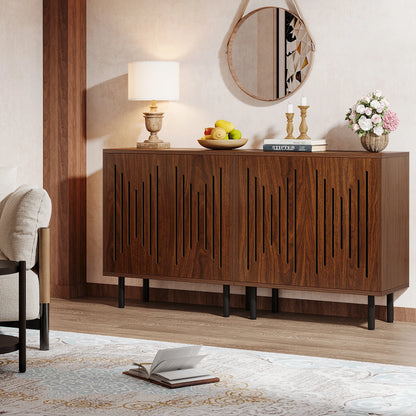 Modern Sideboard Buffet Cabinet with Adjustable Storage (Set of 2)