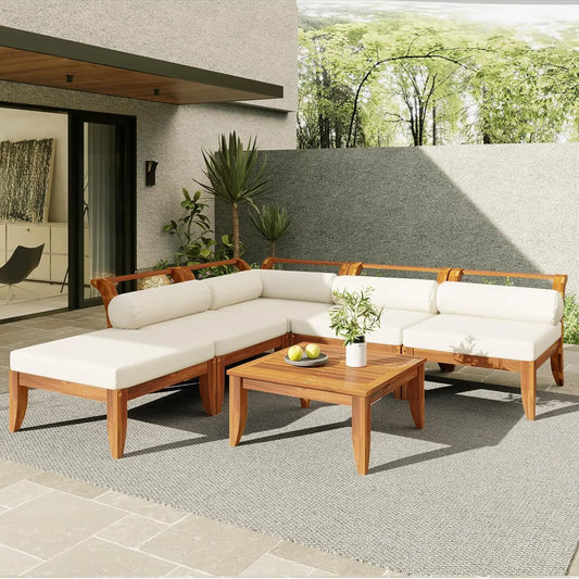 Modular Acacia Outdoor Lounge Collection