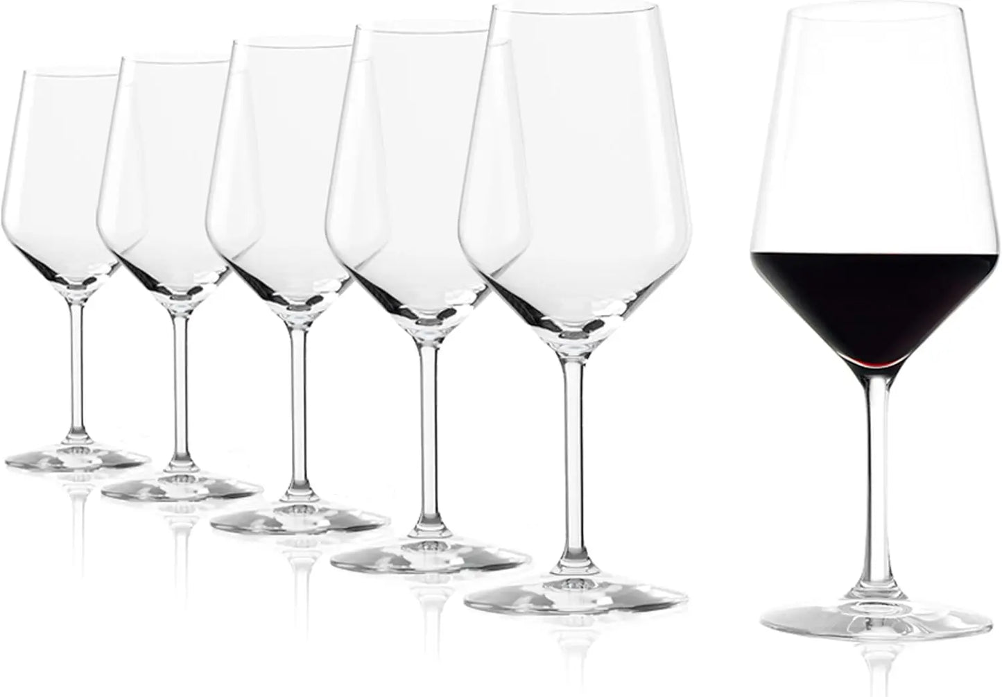 Crystal Red Wine Glasses Designed for Aroma (Set of 6)
