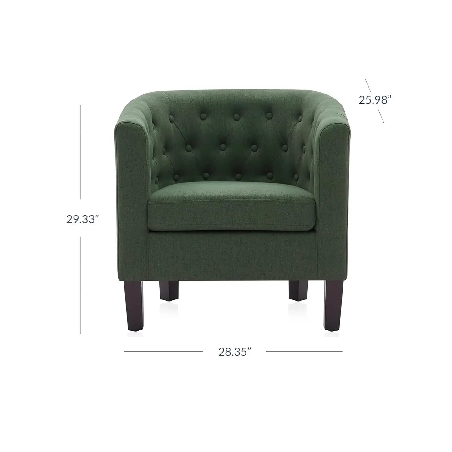 Tufted Barrel Accent Chair - Set of 2