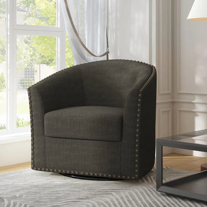 Swivel Barrel Accent Chair