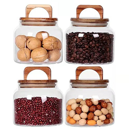 Retro Glass Canister with Airtight Lid