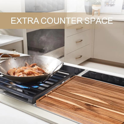 Extra-Large Wooden Cutting Board with Juice Groove