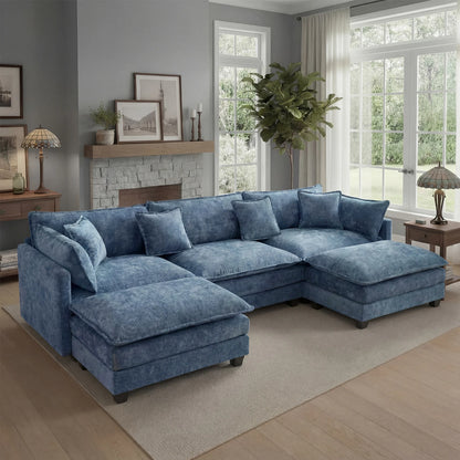 Modular Sectional Sofa with Cloud Comfort and Flexible Layout