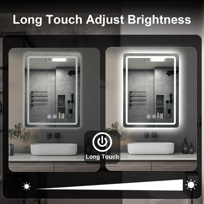 20"x28" LED Back Lit Fogless Bathroom Mirror