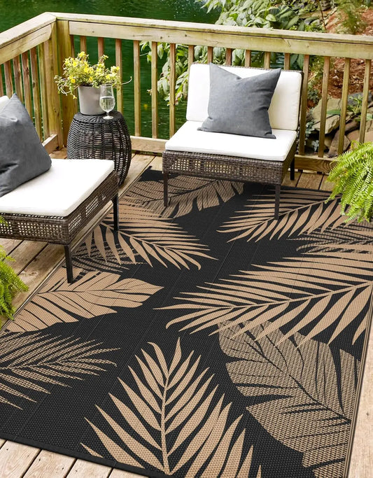 Reversible Palm Leaf Outdoor Rug