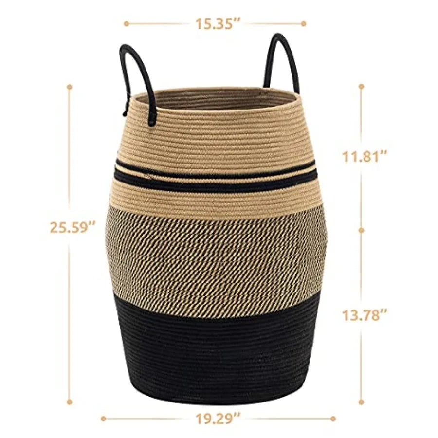 Woven Rope Laundry Hamper