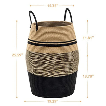 Woven Rope Laundry Hamper