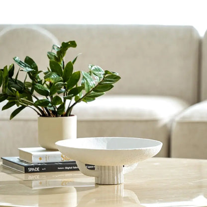 Elegant Resin Pedestal Bowl for Modern Homes