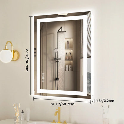 LED Bathroom Mirror with Anti Fog and Adjustable Lighting