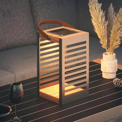 Modern Solar Floor Lantern Set