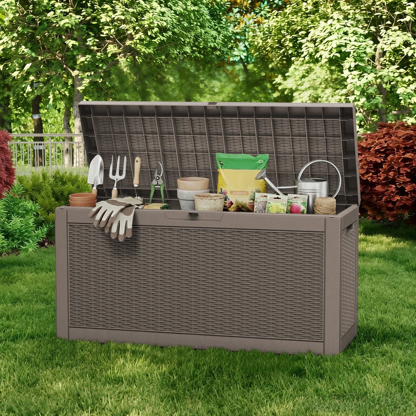 Spacious Weather-Resistant Outdoor Storage Deck Box