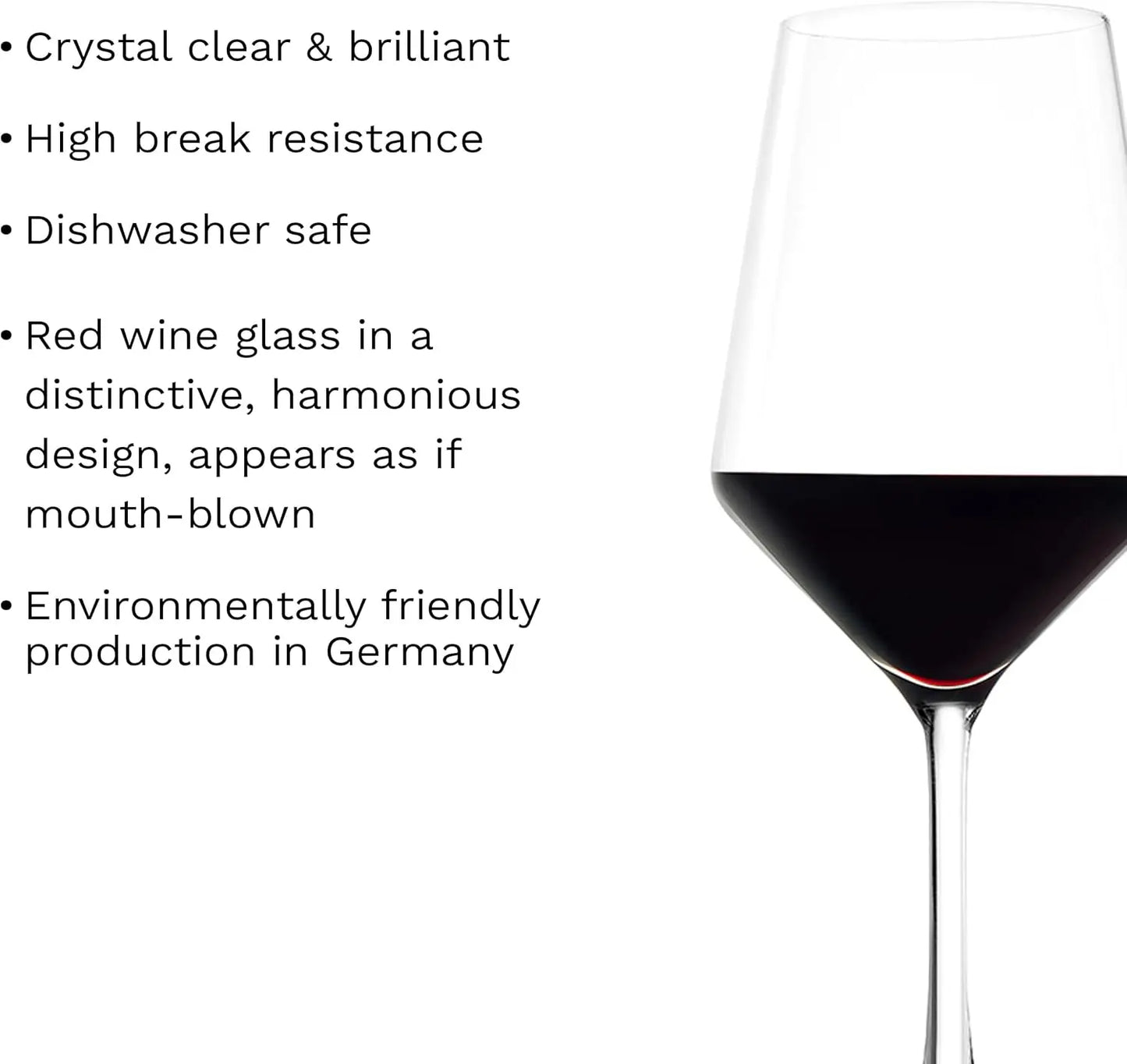 Crystal Red Wine Glasses Designed for Aroma (Set of 6)