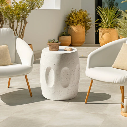 Modern Lightweight Concrete Accent Side Table