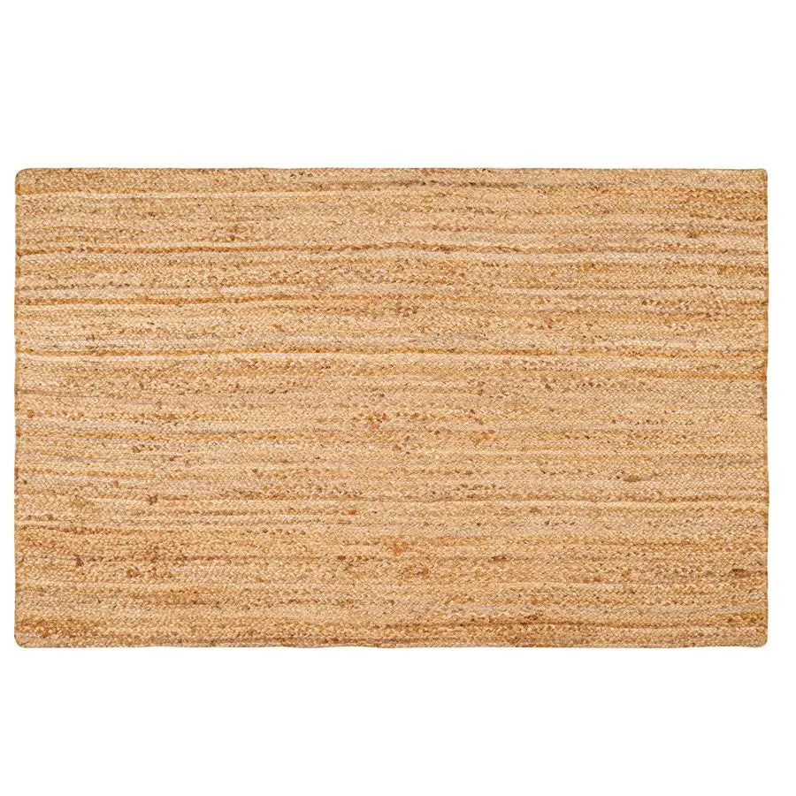 Handwoven Jute Area Rug with Braided Texture