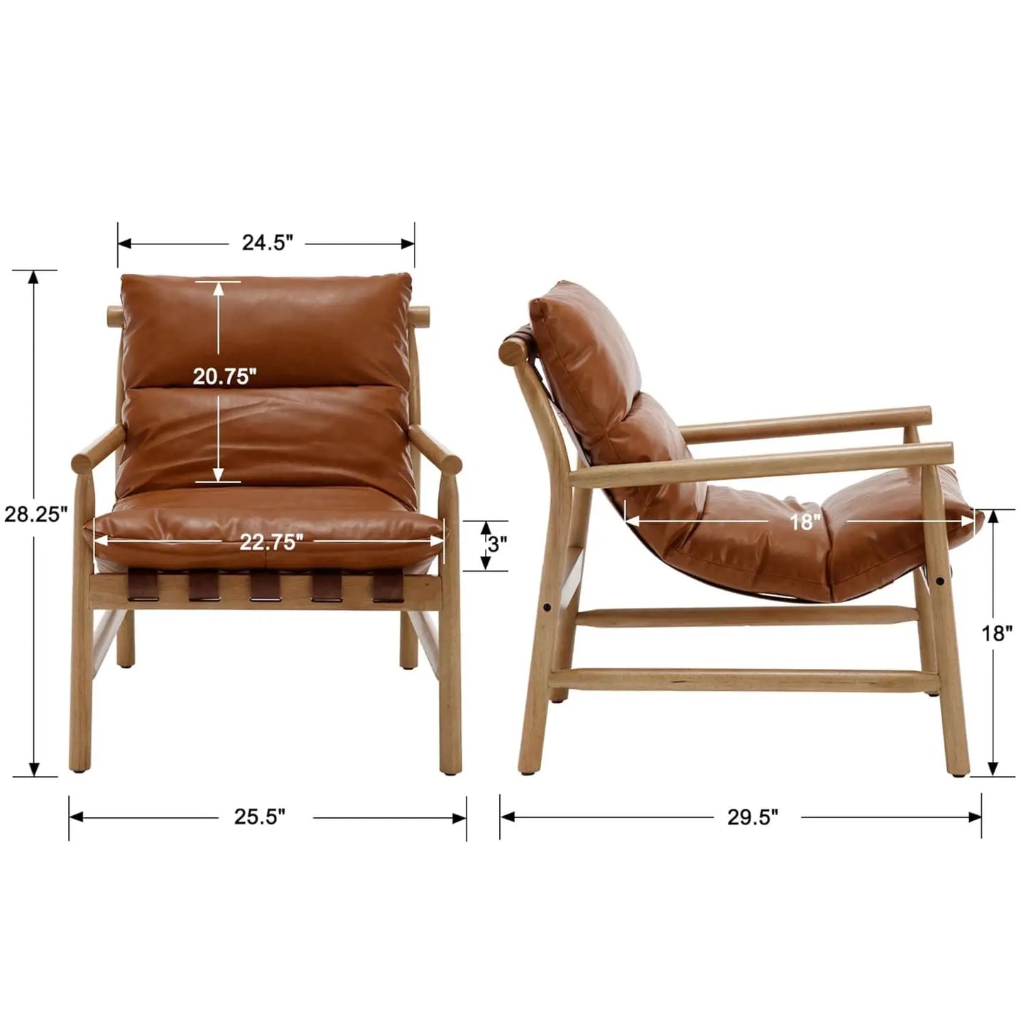 Mid-Century Accent Slipper Chair