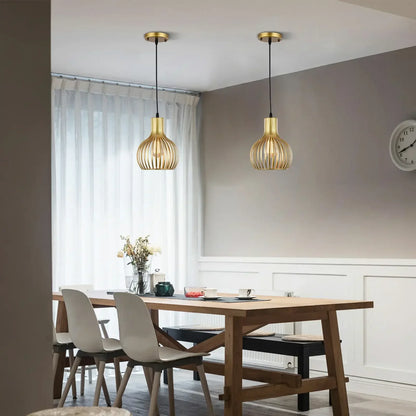 Modern Cage Pendant Light for Kitchen Island