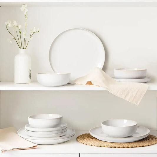 Refined Reactive Glaze Ceramic Dinnerware Set