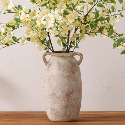 Handcrafted Ceramic Vase with Rustic Textured Finish