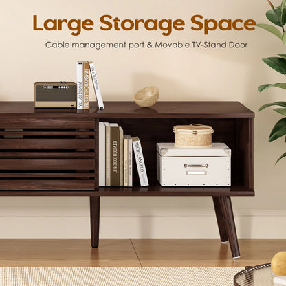 Mid-Century TV Stand with Storage