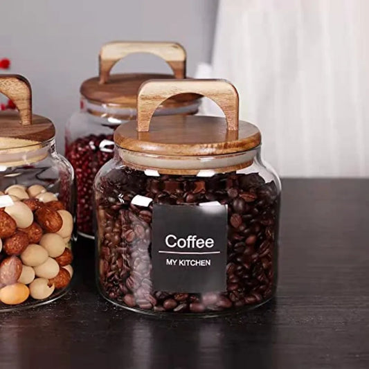 Retro Glass Canister with Airtight Lid