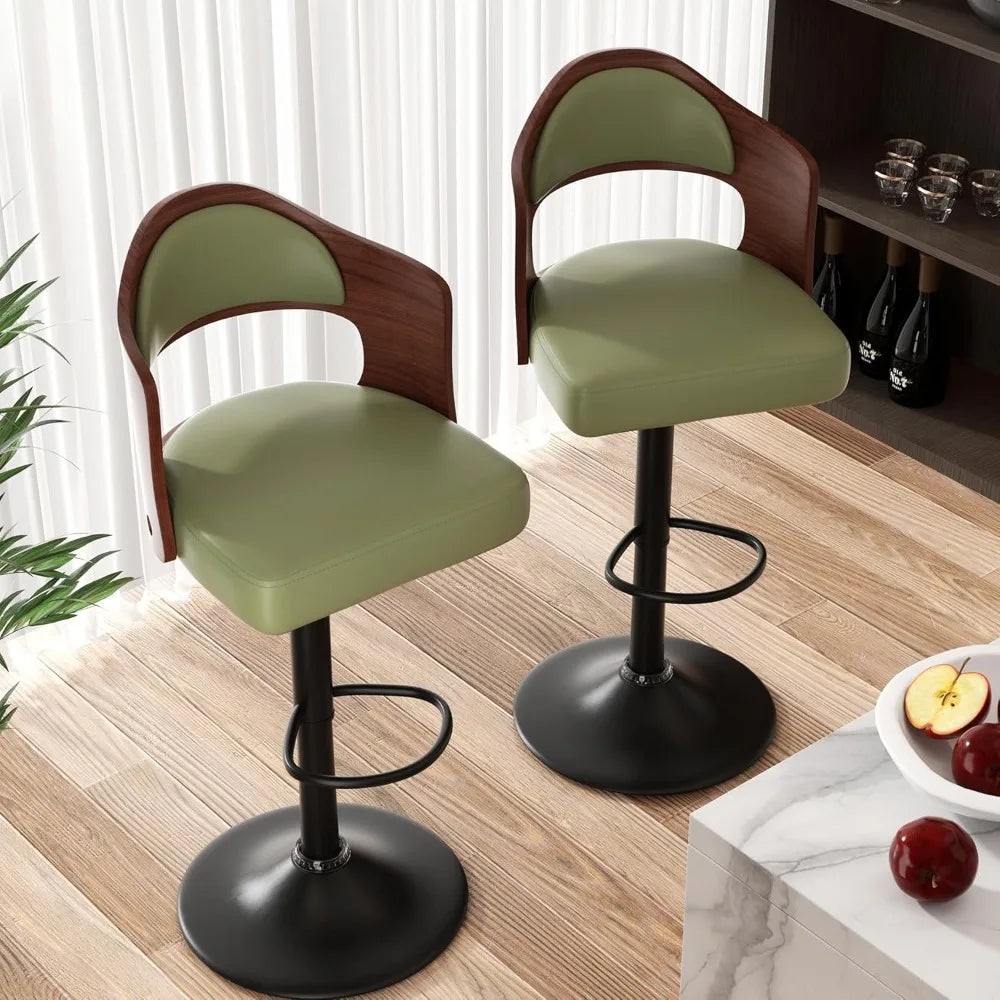 Adjustable Swivel Bar Stools (Set of 2)