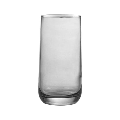 16-Piece Smoke Tinted Glass Drinkware Set