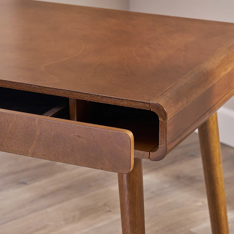 Solid Wood Mid-Century Writing Desk