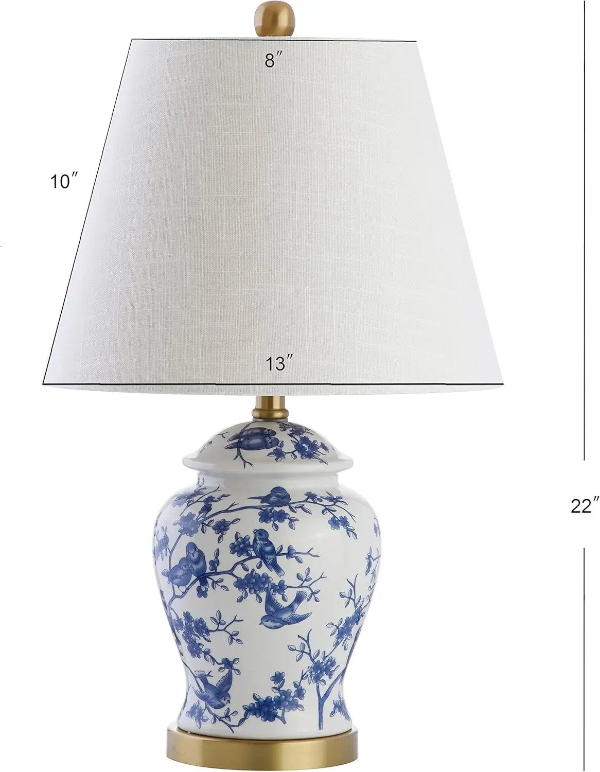Blue & White Chinoiserie Ginger Jar Lamp