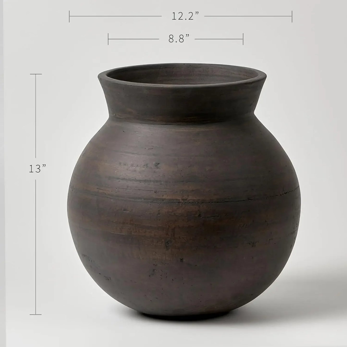 Minimalist Ceramic Vase with Sculptural Oval Form