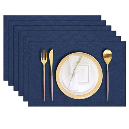 Cotton Blend Woven Placemats, Set of Six