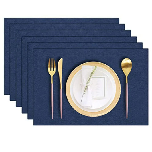 Cotton Blend Woven Placemats, Set of Six
