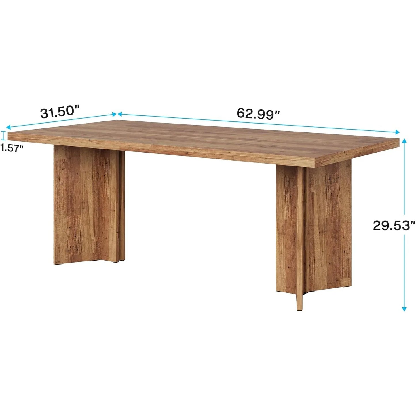 Large Tabletop Dining Table for 4-6
