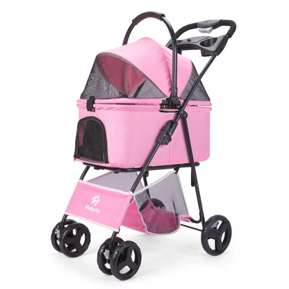 3-in- 1 Waterproof Pet Stroller with Removable Carrier