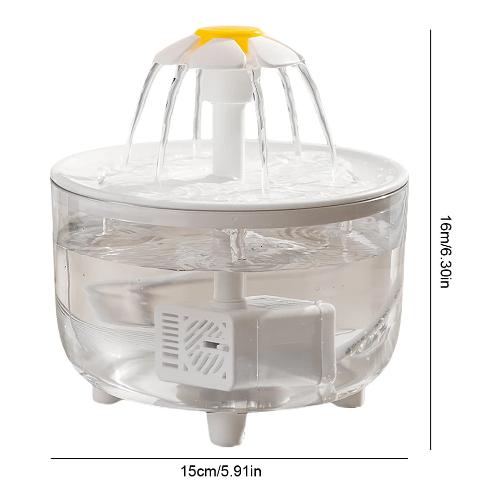 Ultra-Quiet Multi-Flow Automatic Cat Fountain