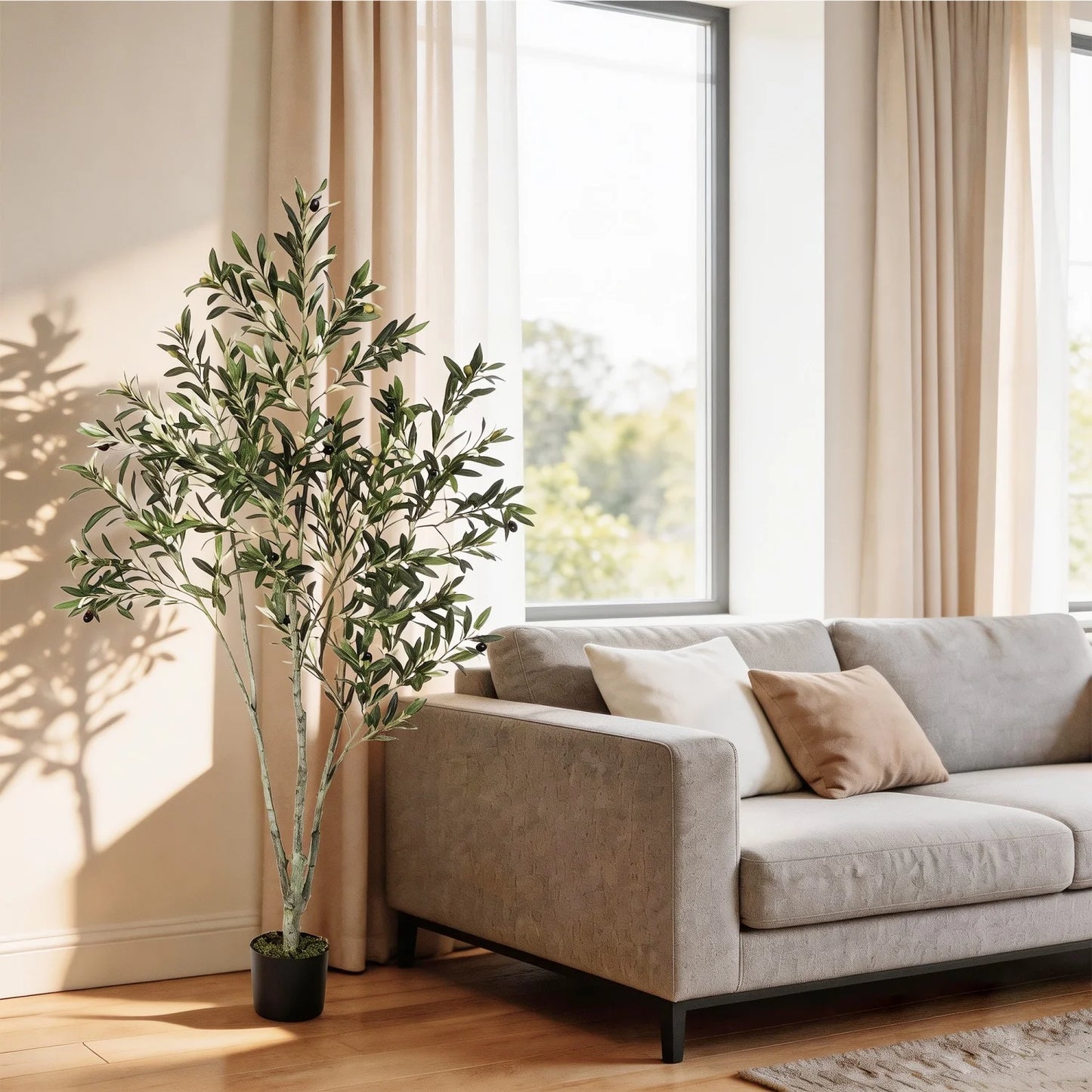 Artificial Olive Tree for Indoor or Outdoor Decor