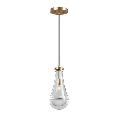 Raindrop Glass Pendant Light with Adjustable Cord
