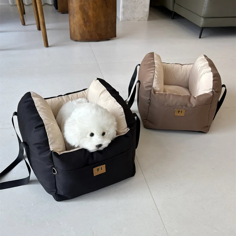 Cozy Travel Pet Car Seat With Safety Belt Design
