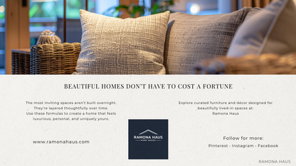 The Luxury Looks for Less Formula | Digital Home Styling Guide