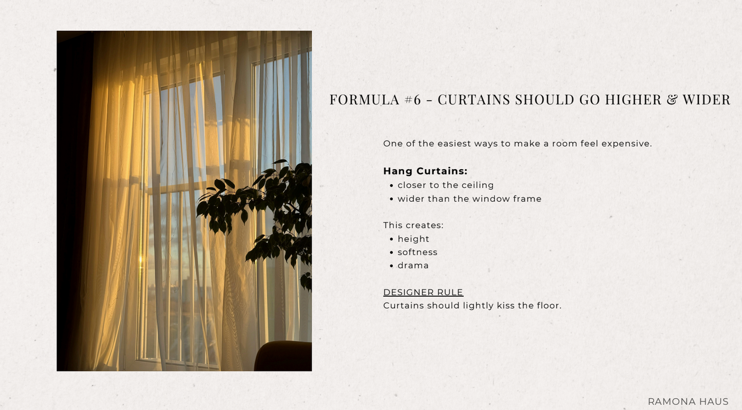 Designer Look Living Room Formula | Digital Style Guide
