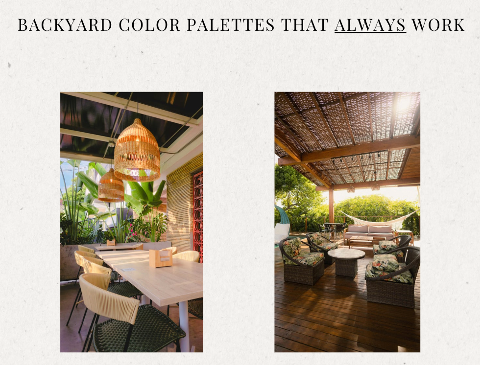 The Backyard Oasis Formula | Digital Style Guide