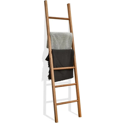 6ft Rustic Wooden Farmhouse Blanket Ladder