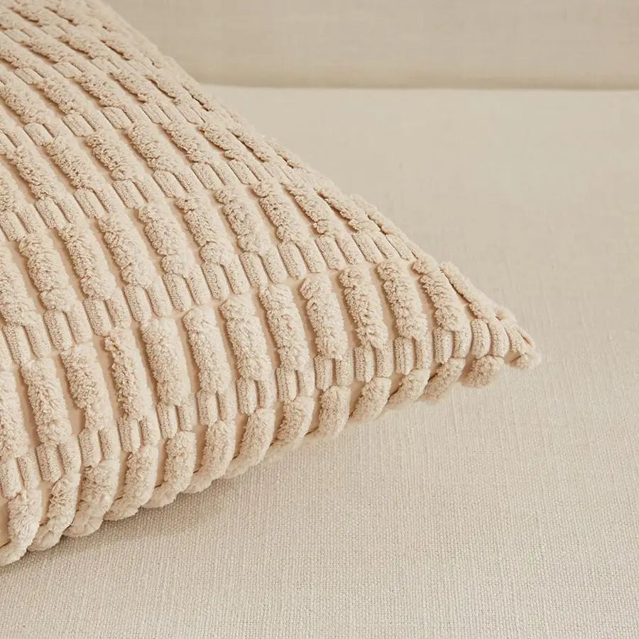 Striped Decorative Pillow Cover Set – Set of 4