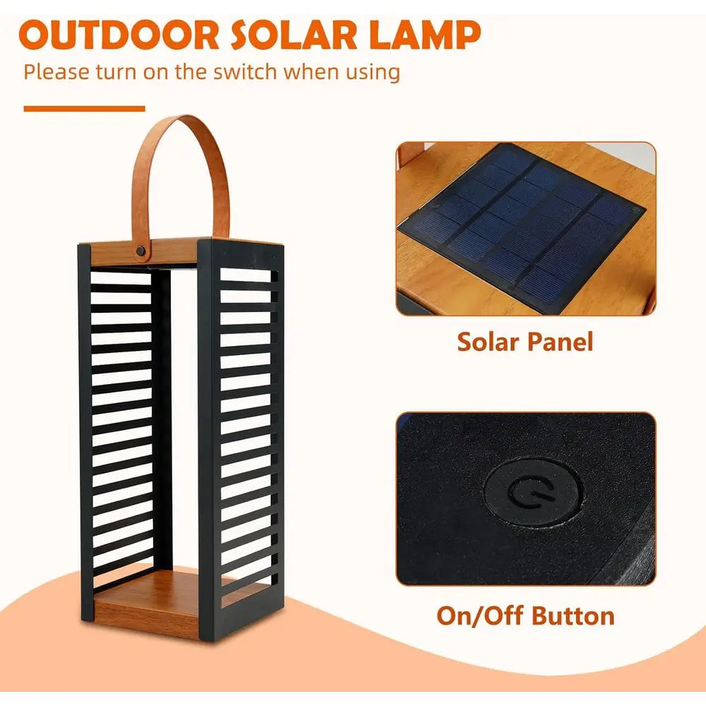 Modern Solar Floor Lantern Set