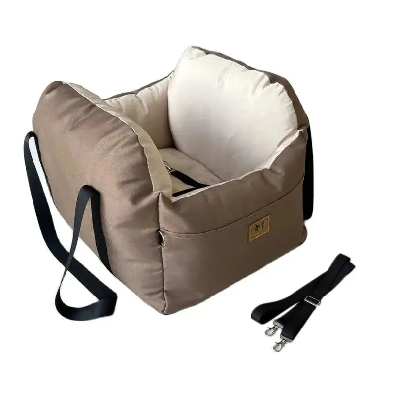Cozy Travel Pet Car Seat With Safety Belt Design