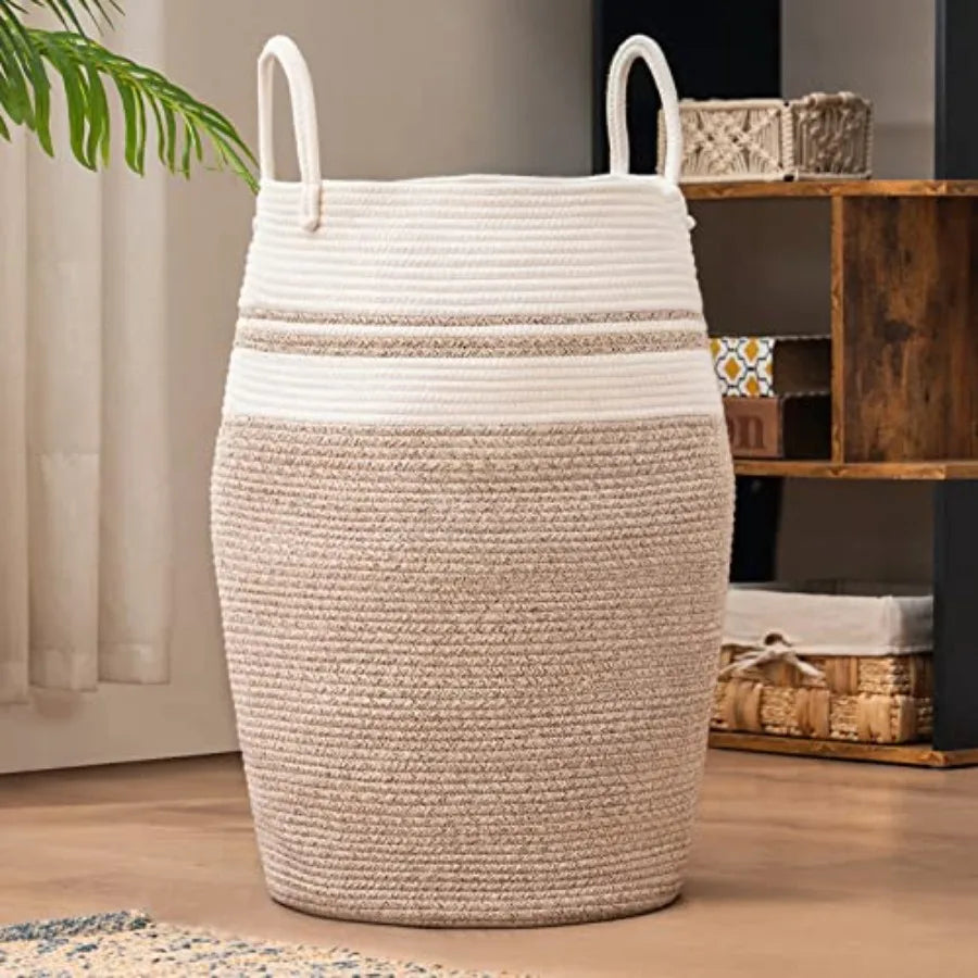 Woven Rope Laundry Hamper